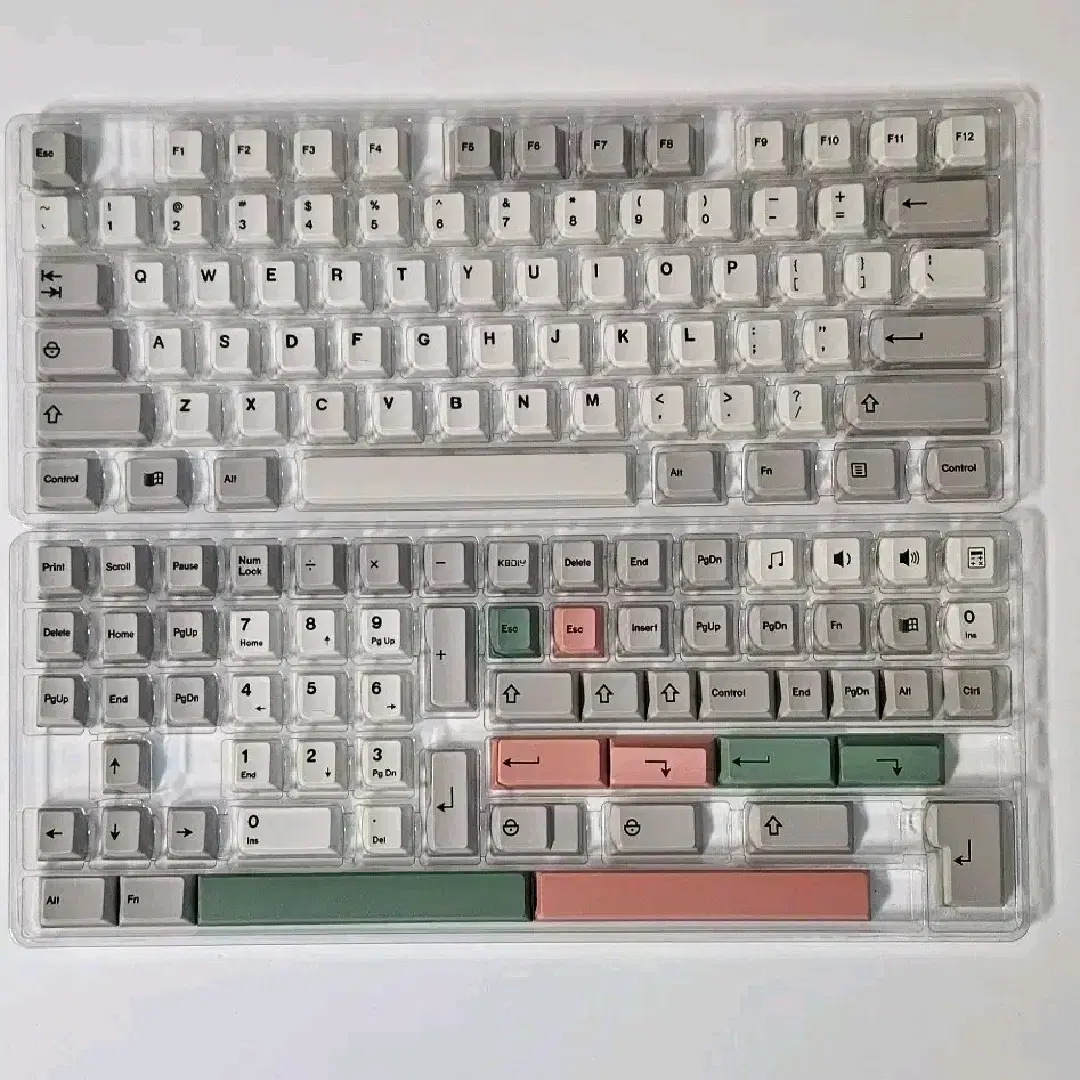 GMK 9009 PBT 염료 승화 레트로 키캡(체리 프로파일, 140키)